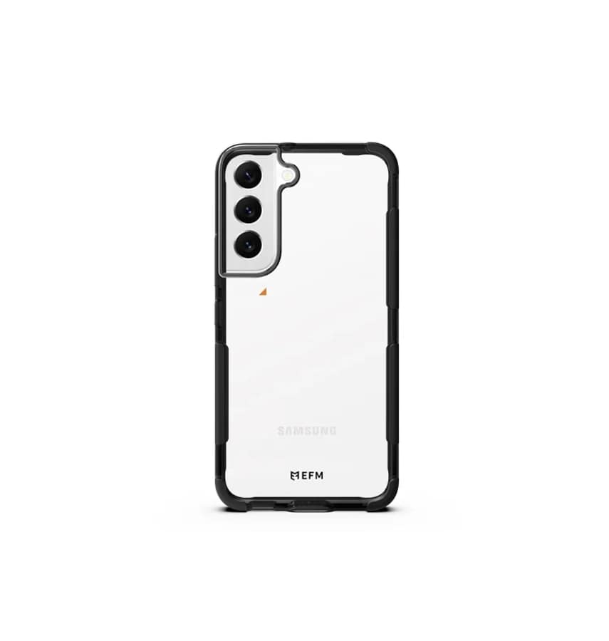 Samsung S22 Plus Case – Black/Carbon | EFM Cayman D3O Armour 5G Signal Series Rugged, Durable & Drop-Tested Protection