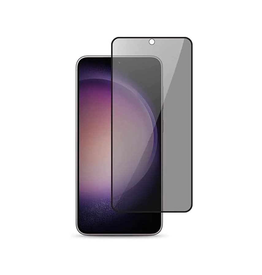 Samsung S24 Privacy Tempered Glass – Black | Anti-Spy Screen Protector, 9H Hardness, Smooth Touch, Edge-to-Edge Fit