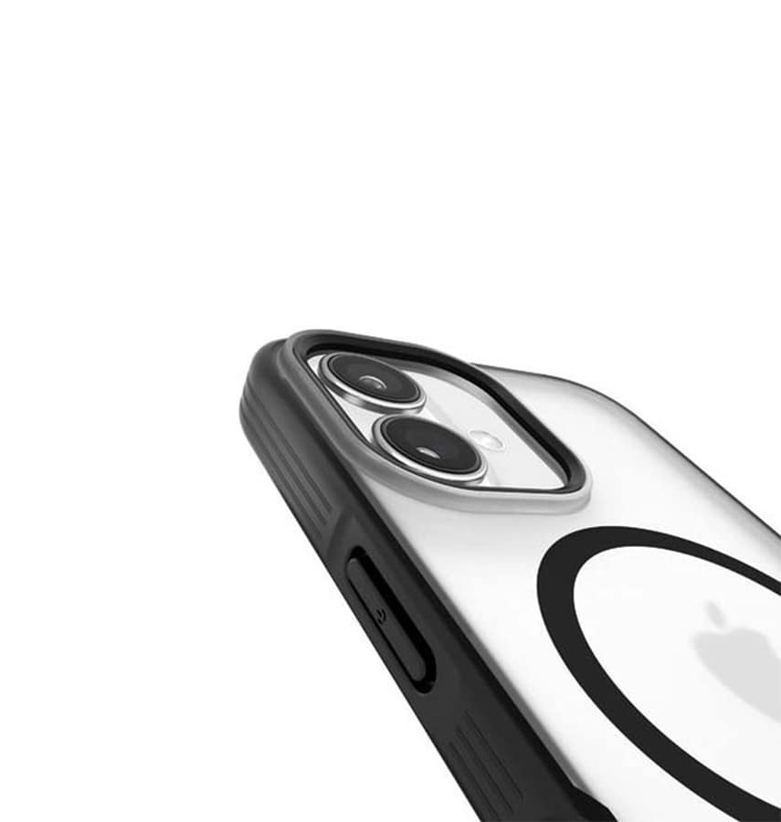 iPhone 16 Case – Clear/Black Frosted | Pelican Ranger MagSafe Cover with Rugged Drop Protection & Sleek Design