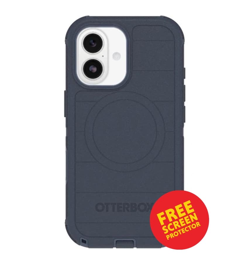 iPhone 17 MagSafe Case – Blue | OtterBox Defender Pro with Camera Control, Drop & Shock Protection