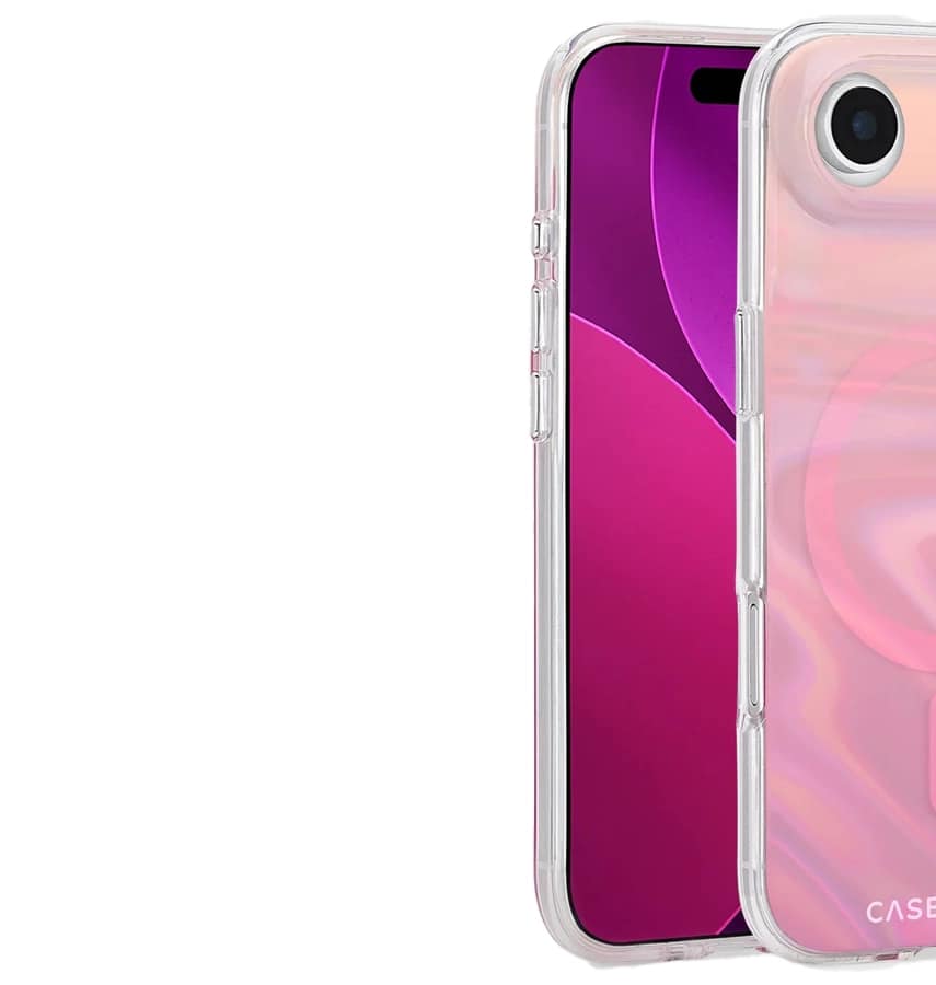 iPhone 17 Air Peach Bubble MagSafe Case – Iridescent | Case-Mate Stylish Protective Cover with Slim, Durable & Drop Protection