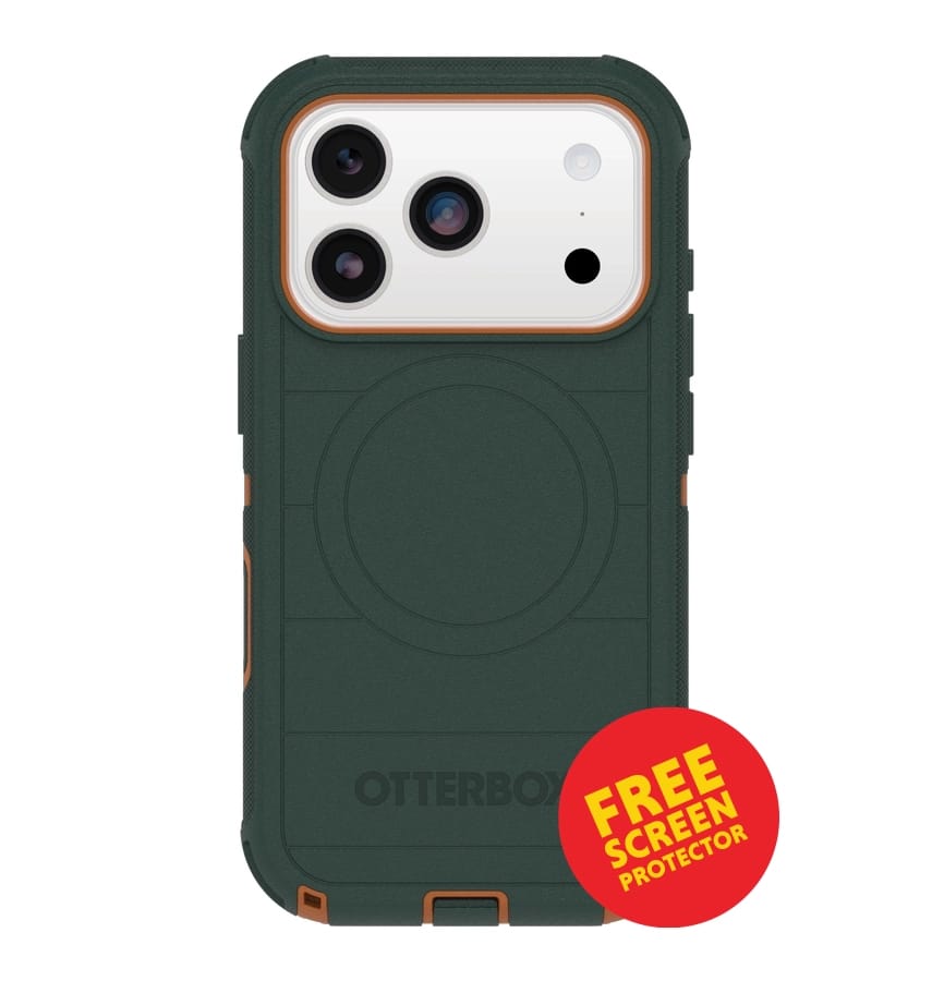 iPhone 17 Pro MagSafe Case –  Cprsmth Green | OtterBox Defender Pro Rugged Protective Cover with Camera Control