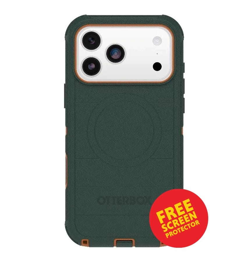 iPhone 17 Pro Max MagSafe Case – Cprsmth Green | OtterBox Defender Pro Rugged Protective Cover with Camera Control