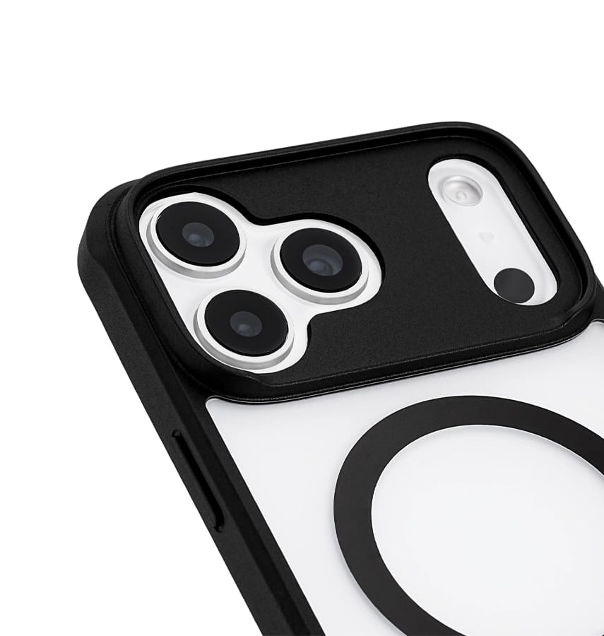 iPhone 17 Pro Max Case – Clear/Black Frosted | Pelican Ranger MagSafe Cover with Rugged Drop Protection & Stylish Finish