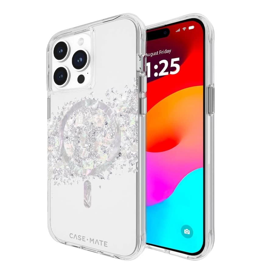 iPhone 15 Pro Max Case – Touch of Pearl | Case-Mate Karat MagSafe Cover with Elegant Shimmer & Durable Protection