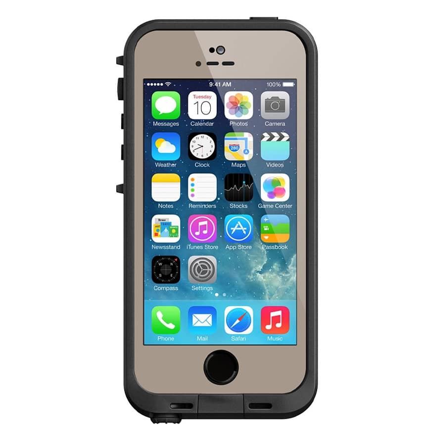 iPhone 5/5S/SE Case – Black | LifeProof FRĒ Cover with Waterproof, Dirtproof & Drop Protection