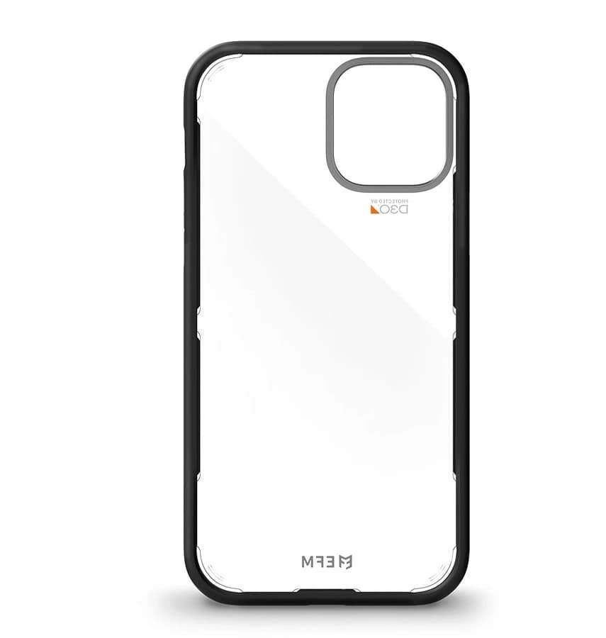 iPhone 12/12 Pro Case – Black/Space Grey | EFM Cayman D30 Armour Cover with 5G Signal Friendly Protection & Shock Absorption