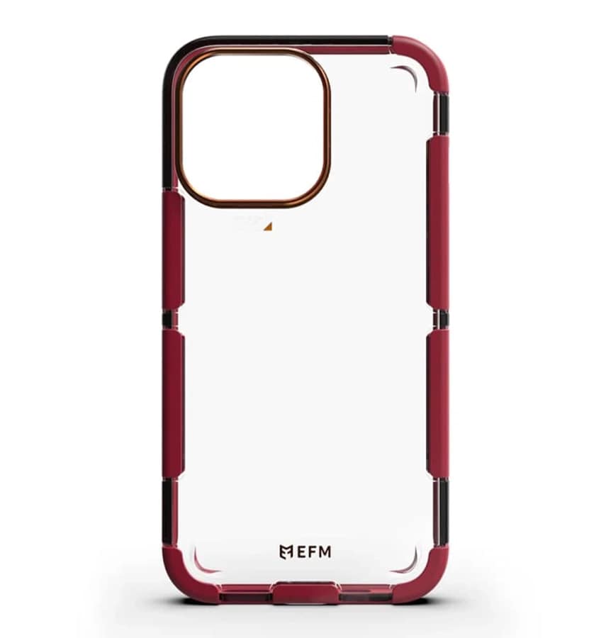 iPhone 13 Pro Max Case – Red Velvet | EFM Cayman D3O Armour 5G Signal Cover with Advanced Impact Protection