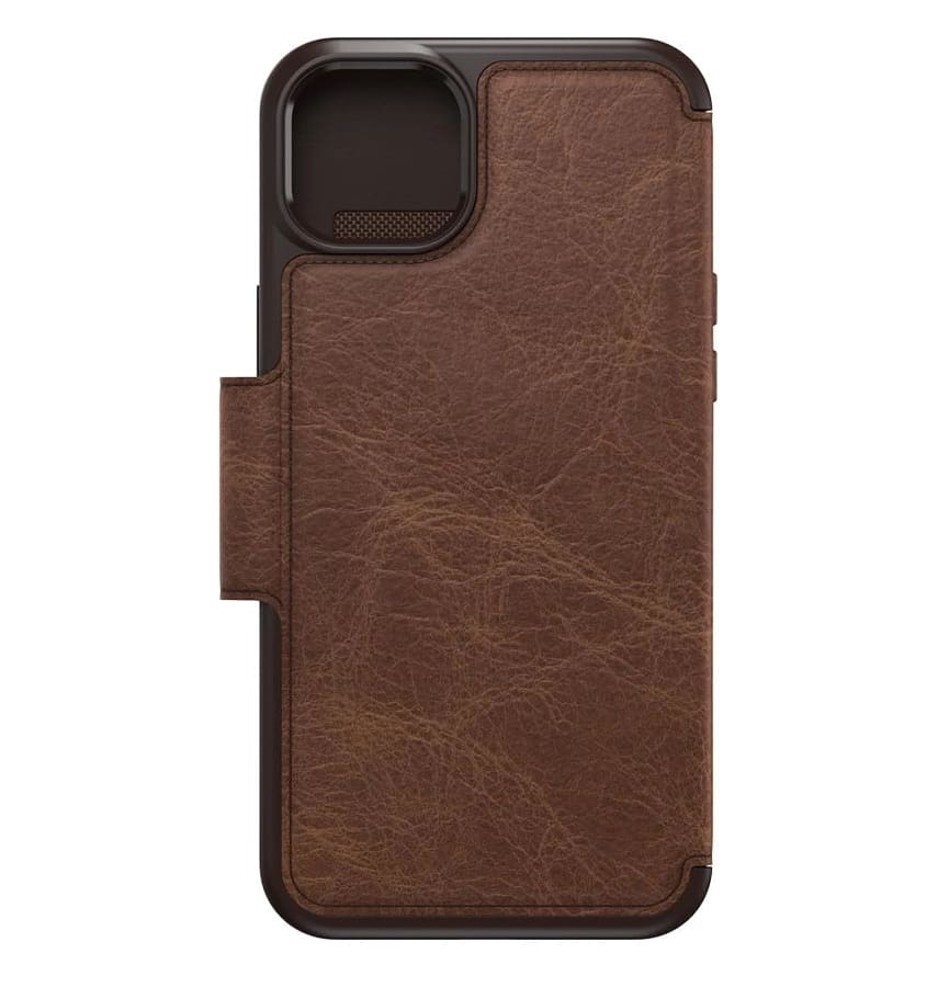 iPhone 14 Plus Case – Espresso | OtterBox Strada Cover with Slim, Wallet-Style Design & Drop Protection