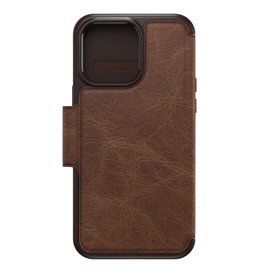 iPhone 14 Pro Max Case – Espresso | OtterBox Strada Cover with Slim, Wallet-Style Design & Drop Protection