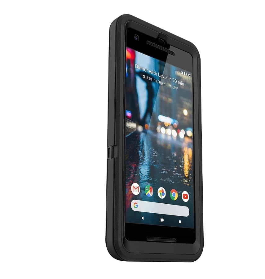 Google Pixel 2 Case – Black | OtterBox Defender Cover with Rugged Protection & Multi-Layer Defense