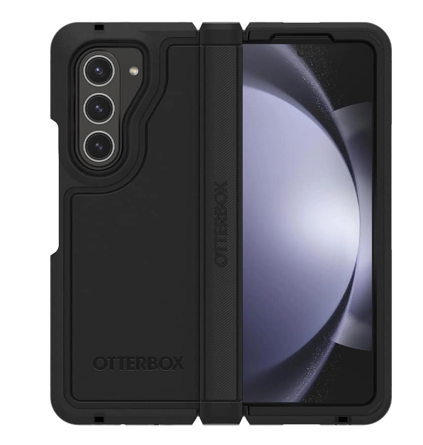 Samsung Z Fold 5 Case – Black | OtterBox Defender XT Cover with Premium Protection & Hinge Guard
