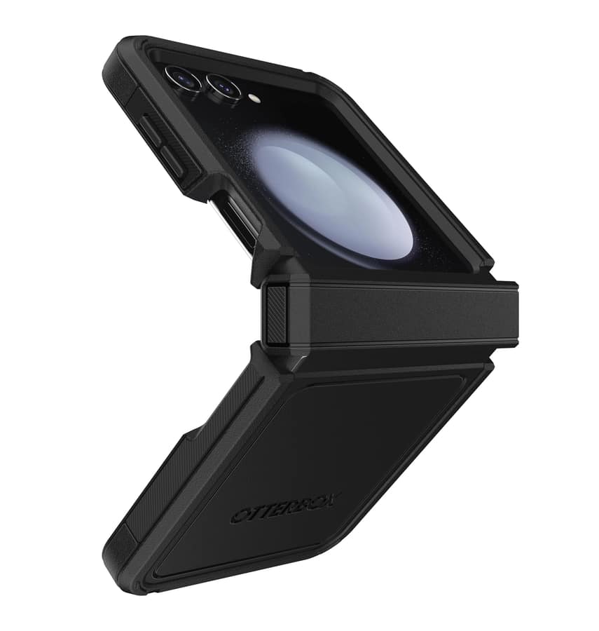 Samsung Z Flip 5 Case – Black | OtterBox Defender XT Cover with Rugged Protection & Drop Resistance