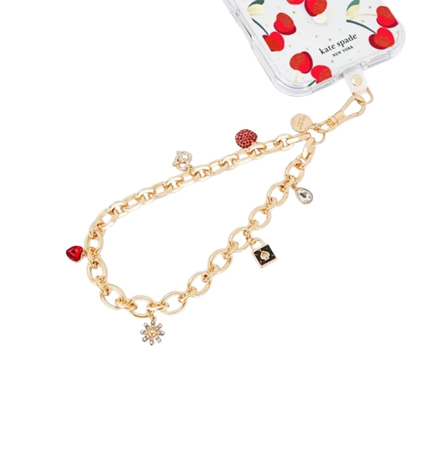 Kate Spade Phone Charm Wrist Strap Favorite Things | Stylish & Durable Accessory for iPhone & Other Smartphones