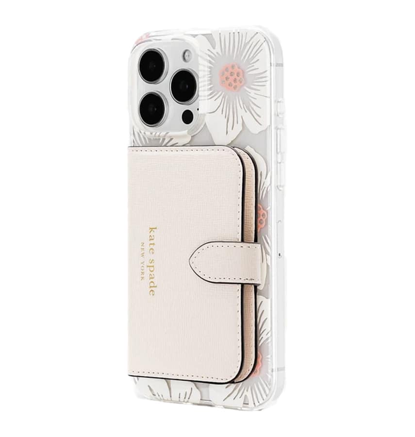 Kate Spade Morgan Magnetic Wallet MagSafe – Cream | Stylish & Durable Phone Wallet with Secure Magnetic Attachment
