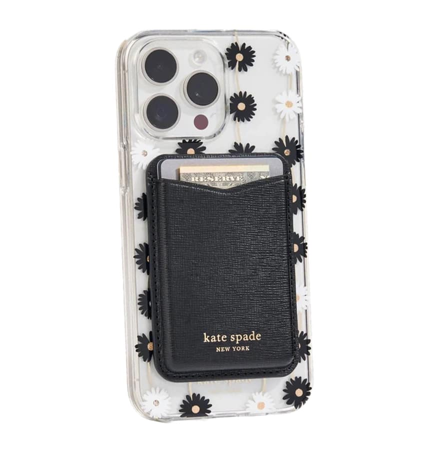 Kate Spade Magnetic Card Holder MagSafe – Black | Stylish & Durable Holder with Secure Magnetic Attachment