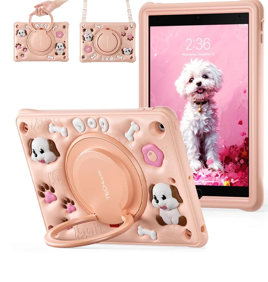 iPad 10.9 Survivor Generic Case with Shoulder Strap – Bubble Dog | Protective Cover with Slim, Durable & Stylish Design - Image 2