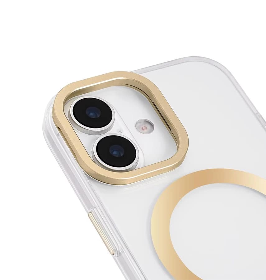 iPhone 17 MagSafe Case with Stand – Clear Gold Icon | Kate Spade Protective Cover with Stylish, Slim & Durable Design