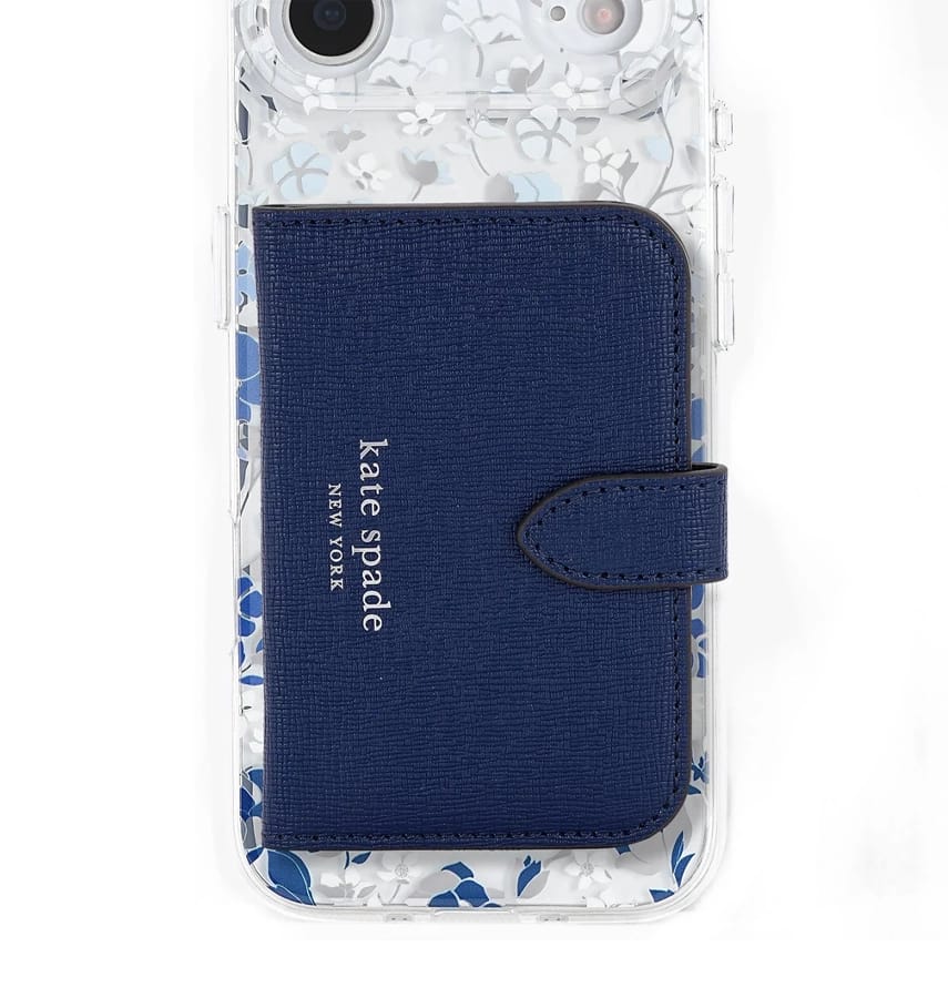 iPhone 17 Air Flowerbed Blue MagSafe Case – Clear/Blue | Kate Spade Protective Cover with Stylish, Slim & Durable Design