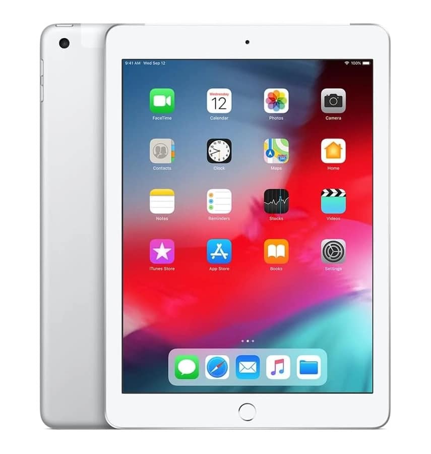 iPad 6th Gen Refurbished 128GB – WiFi + Cellular Silver | Good Condition | Fully Tested | 1-Year Warranty