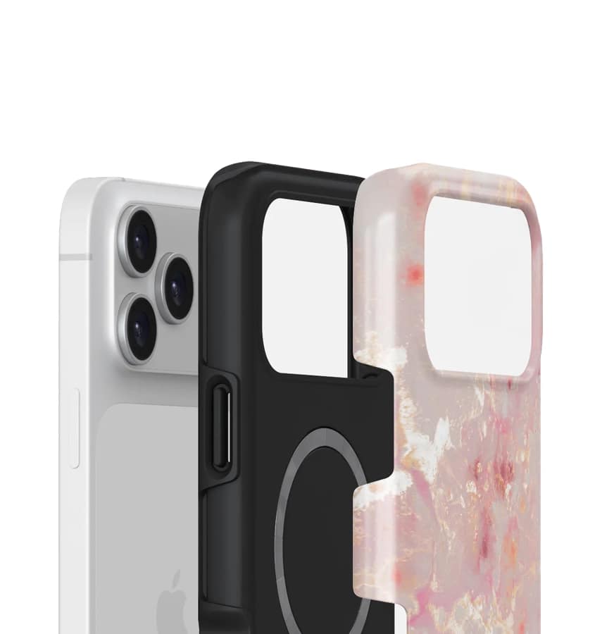 iPhone 17 Pro Max Tough MagSafe Case – Golden Coral | Burga Slim & Durable Design