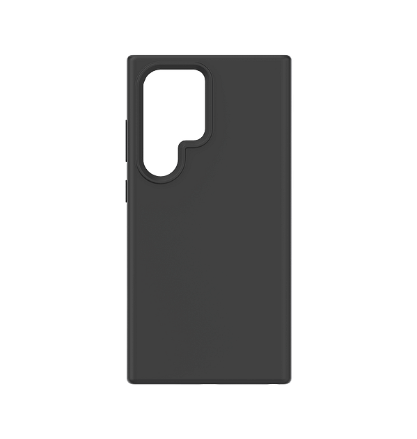 Matte black silicone back case for Galaxy S24 Ultra by MVR