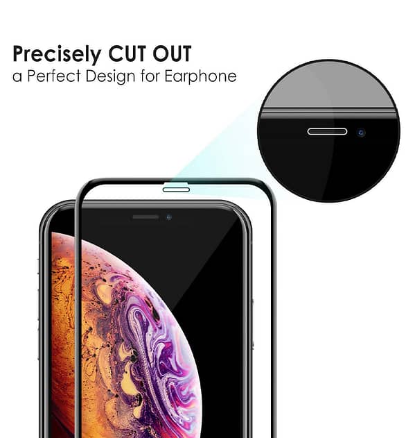 iPhone XS Max/11 Pro Max Tempered Glass - 9H Hardness Full Coverage | Ultra - Clear, Anti - Fingerprint & Easy Installation - Image 3