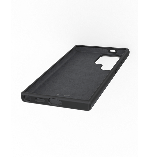 MVR Liquid Silicone Case for Samsung Galaxy S24 Ultra | Soft - Touch Protective Cover - Jet Black (Wireless Charging Compatible) - Image 3