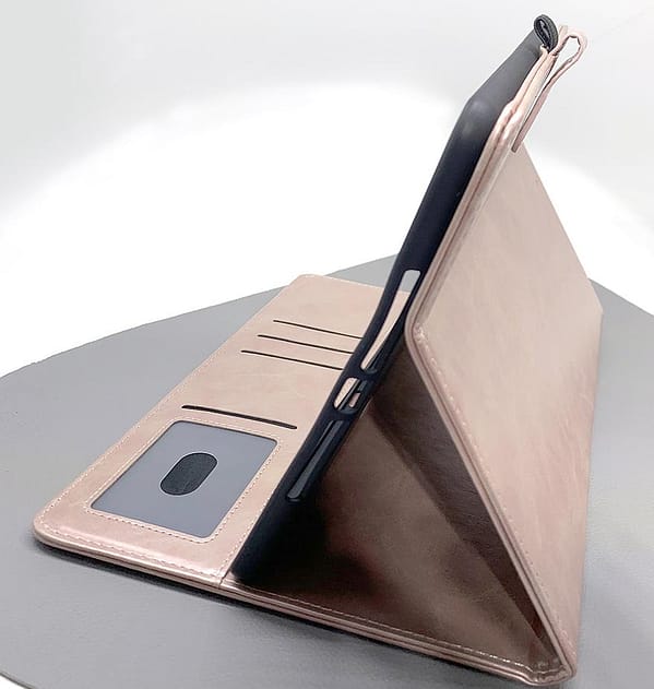 iPad 9.7" Mercury Bluemoon Wallet Case - Elegant Rose Gold | Card Storage + Multi - Angle Viewing Stand - Image 2