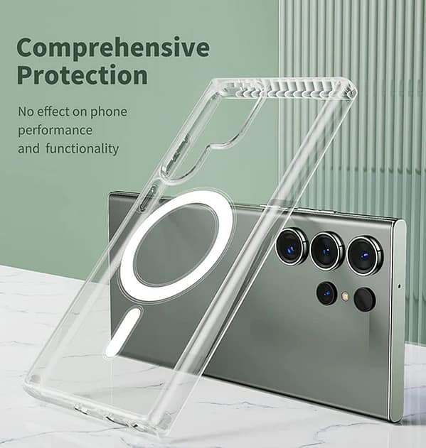 Samsung Galaxy S23 Ultra MagSafe Clear Case - 1.5mm Thin, Magnetic Compatibility, Anti - Yellowing Hard Cover - Image 2