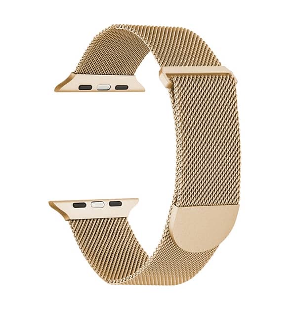 Apple Watch 42/44/45mm Milanese loop metal band, gold, sophisticated and stylish fit