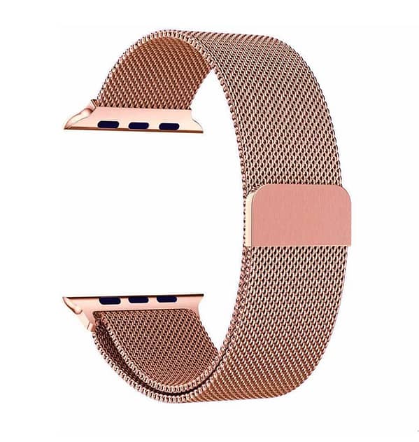 Apple Watch silicone magnetic band, pink sand, soft and secure for 42/44/45/49mm