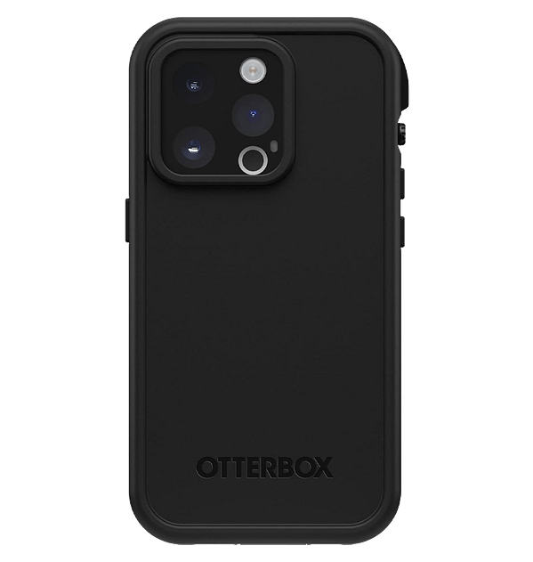 Black Otterbox Fre MagSafe Back Cover for iPhone 14 Pro, tough and protective fit.