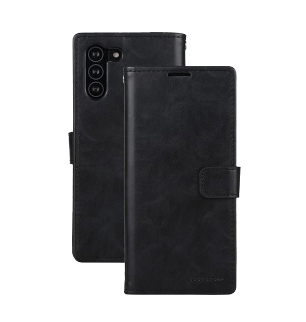 Black Mercury Bluemoon flip diary wallet case for Galaxy S21 FE