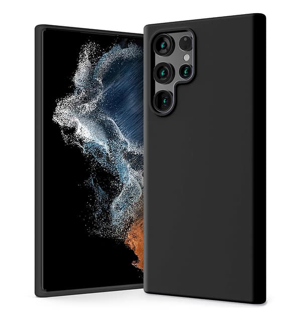 Black soft-touch Mercury silicone case for Galaxy S21 Plus