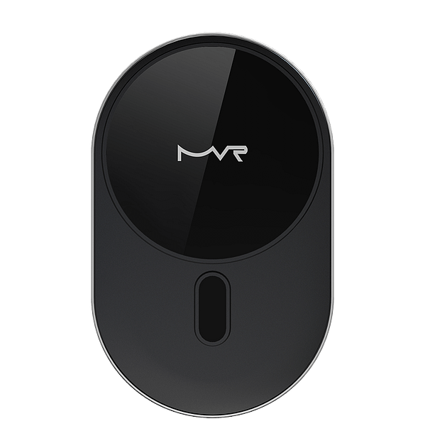 MVR T2 MagSafe Car Mount - 15W Qi Fast Charging | Glossy Black, Strong Magnetic Hold & 360° Adjustable - Image 2