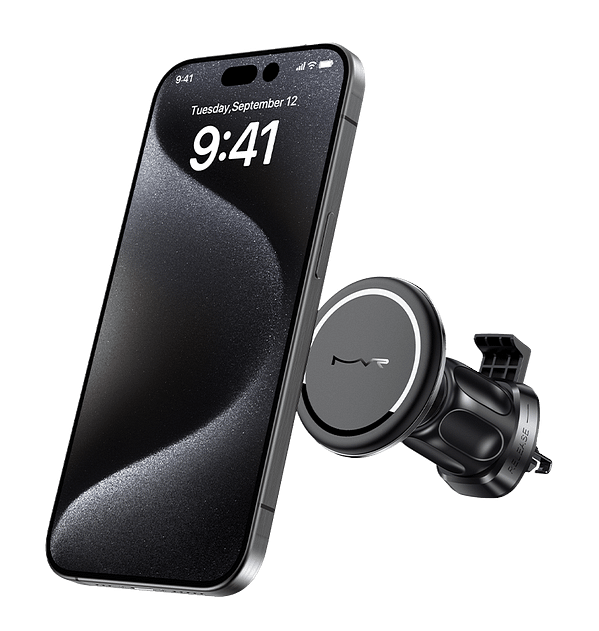 T5 MVR 360° Rotating MagSafe Car Charger - Wireless Phone Holder & Charger (Black) | 15W Fast Charge - Image 3