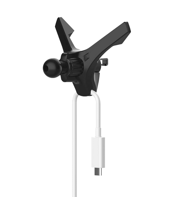 MVR T7 Wireless Car Charger - 15W Fast Charging | Dual - Coil Alignment, One - Hand Operation & Air Vent Clip (Black) - Image 6