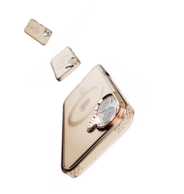 iPhone 16 MVR Impact IMD Case - Rose Gold | Elegant Shimmer Finish | 10FT Drop - Proof Armor Cover - Image 3