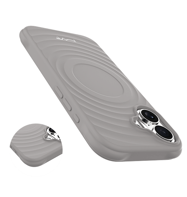 iPhone 16 Plus MVR Wave Silicone Case - Ultra - Smooth Protective Cover (Grey) | Everyday Drop Protection + Stylish Design - Image 4