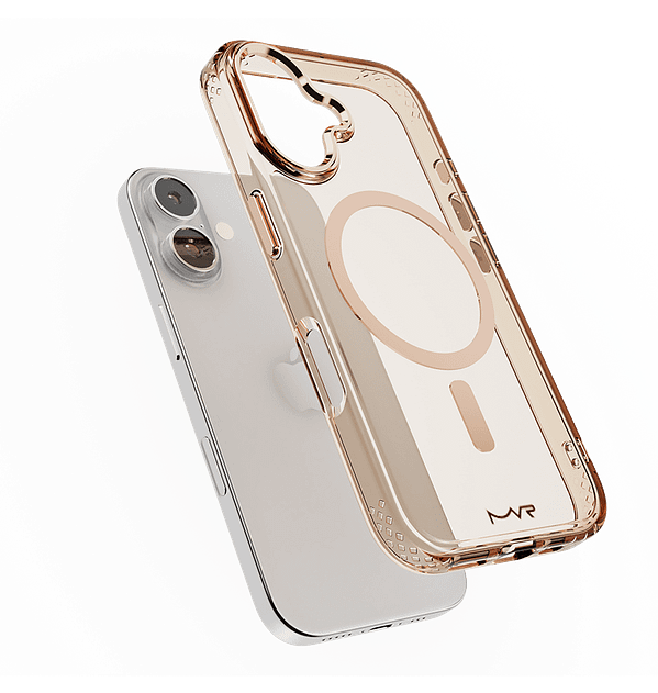 iPhone 16 MVR Impact IMD Case - Rose Gold | Elegant Shimmer Finish | 10FT Drop - Proof Armor Cover - Image 4