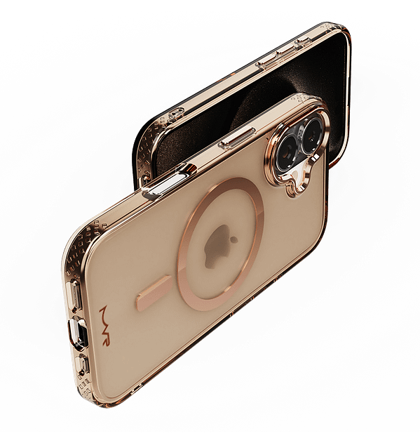 iPhone 16 MVR Impact IMD Case - Rose Gold | Elegant Shimmer Finish | 10FT Drop - Proof Armor Cover - Image 2
