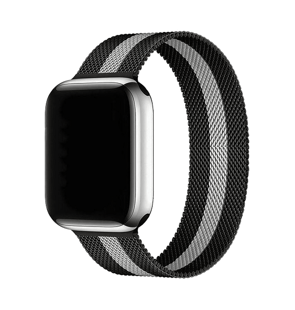 Apple Watch 38/40/41mm Milanese metal band, black, sleek and modern for everyday wear