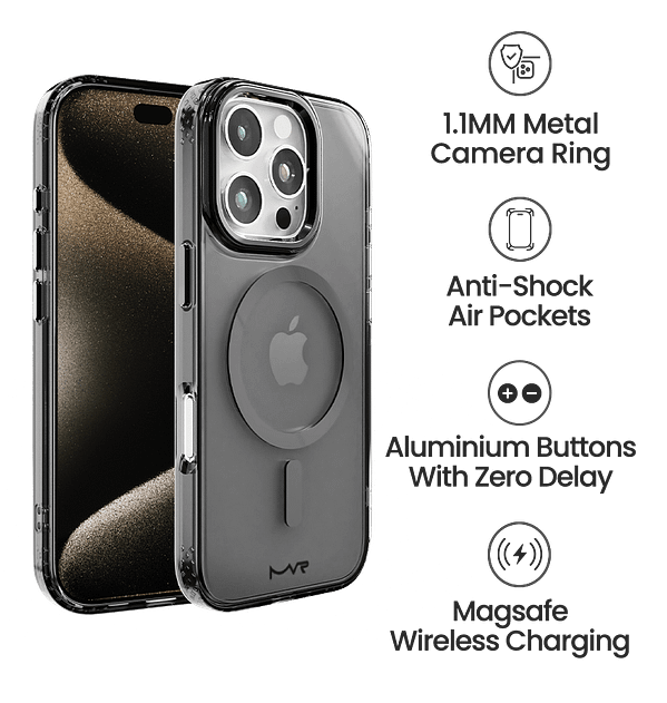 iPhone 16 Pro Max MVR Impact IMD Case - Black | Heavy - Duty Protection, Sleek Matte Finish - Image 5
