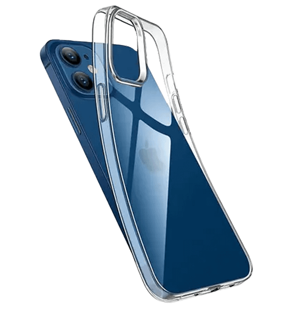 Clear generic soft back cover for iPhone 12/12 Pro, slim and smooth design