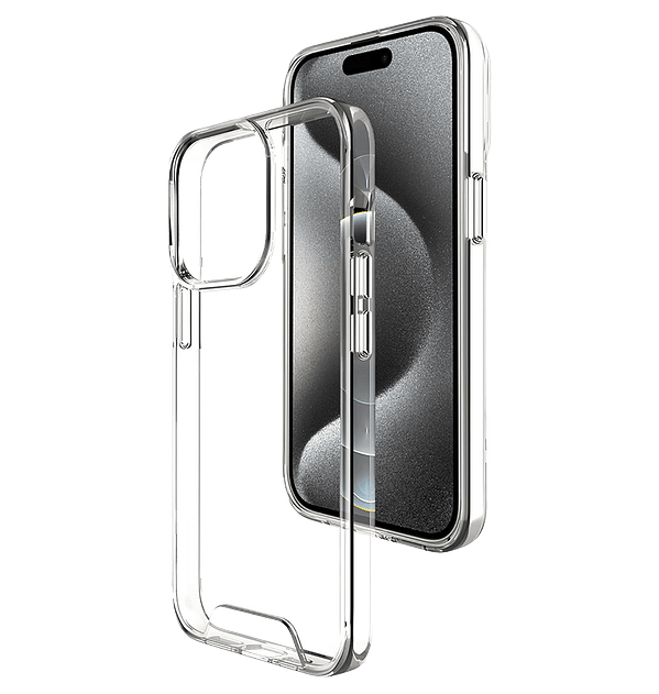 Clear 2mm hard back cover for iPhone 13 Pro Max, slim and tough protection.