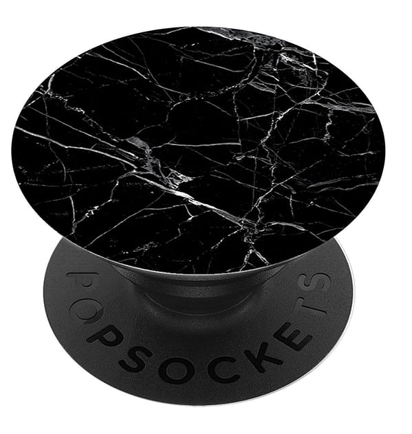 Black Universal PopSockets PopGrip for phones and devices.