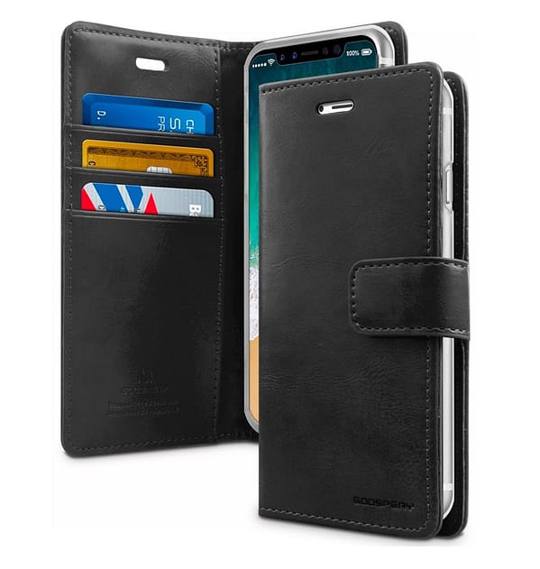 Black Mercury Bluemoon Diary Flip Wallet Cover for iPhone 16 Plus, classic and secure
