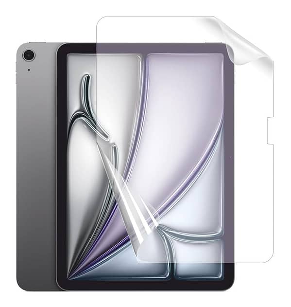 Clear tempered glass screen protector for iPad Air 11 2024, smooth and tough protection