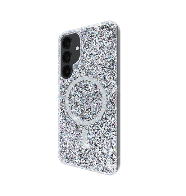 Case-Mate Twinkle Disco MagSafe Case for Samsung Galaxy S25 | Sparkle Glitter Design + Magnetic Wireless Charging - Image 4